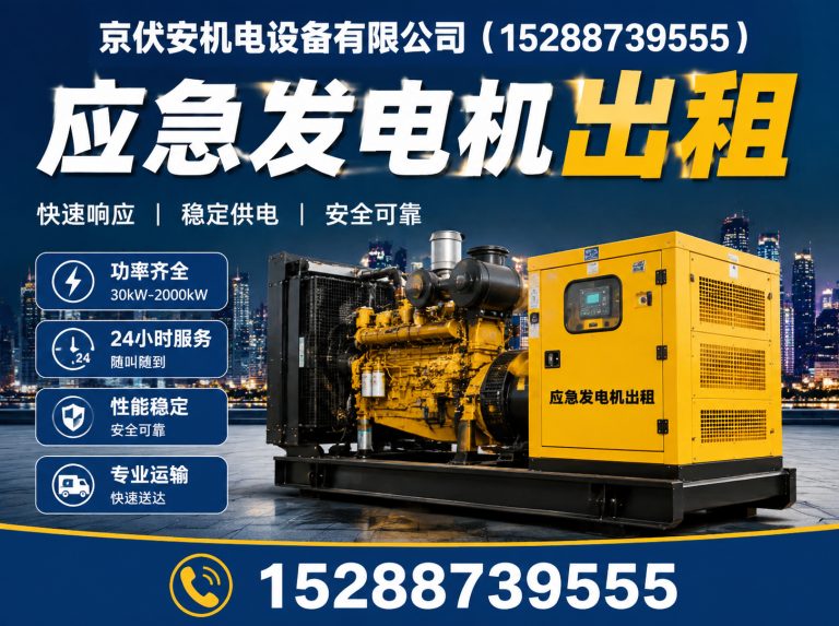 嘉兴应急发电机出租展示图